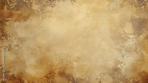 Grunge texture with golden and brown tones. The surface appears old and slightly damaged, with stains and marks giving a worn effect.