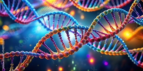 DNA Replication: Unraveling the Double Helix - Microscopic View