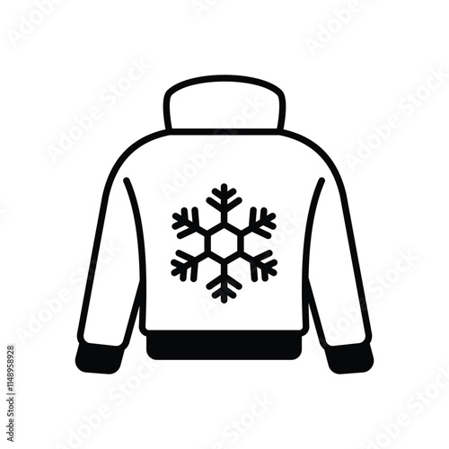 Warm sweater vector icon
