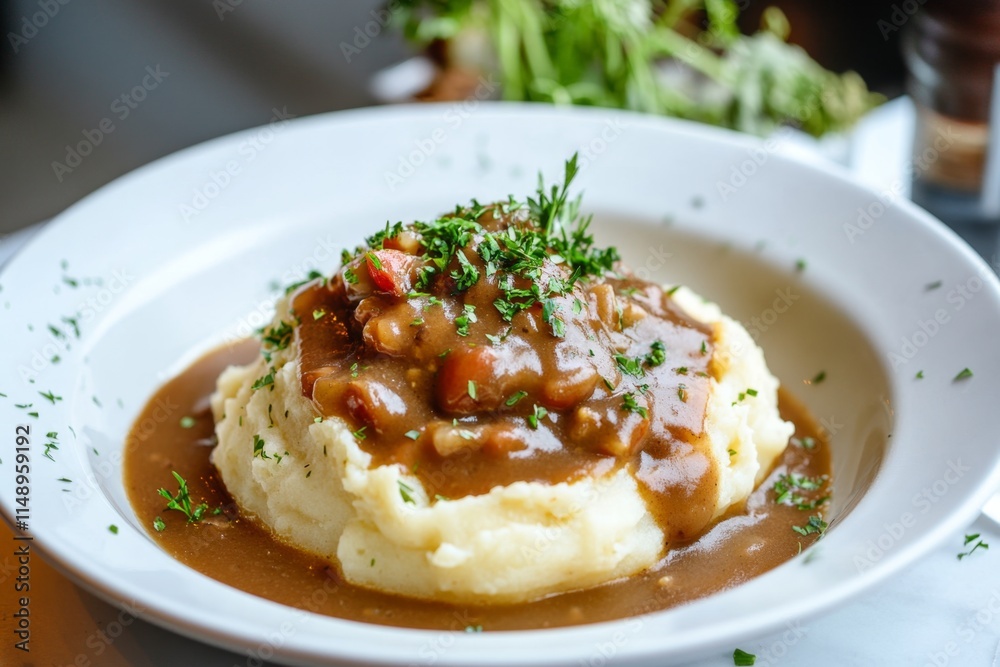 Hearty Mashed Potatoes with Gravy Hearty Mashed Potatoes with Gravy
