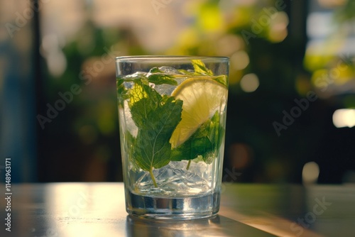 Refreshing Mojito Cocktail in a Glass