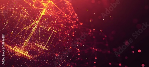 Scales of Justice Abstract Background, Legal Services, Law Firm, Digital Network, Legal Tech