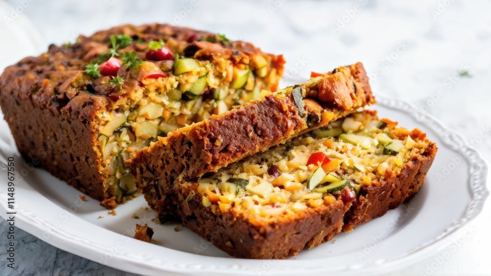 Carrot and apple bread with zucchini, with a moist and fragrant filling. Deliciously sliced and ready to serve. Carrot and apple bread with zucchini, with a moist and fragrant filling. Deliciously sliced and ready to serve.