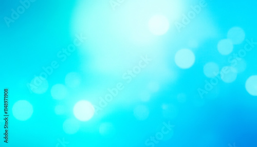 A sky blue background with subtle shimmering bokeh lights, adding elegance to bright and modern visuals.