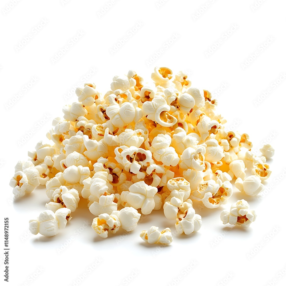 popcorn isolated on white background popcorn isolated on white background
