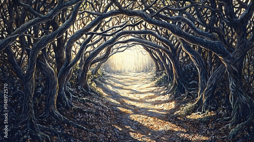intricate lattice branches