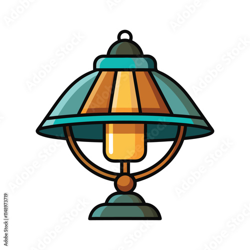 Customizable Lamp Vector Illustration