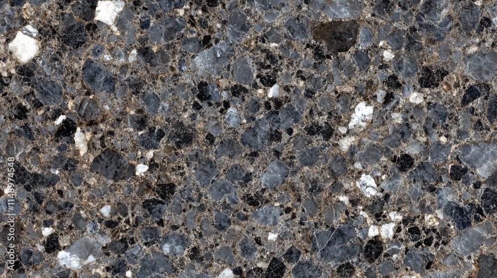 Dark Grey and Brown Stone Texture With White Inclusions Dark Grey and Brown Stone Texture With White Inclusions