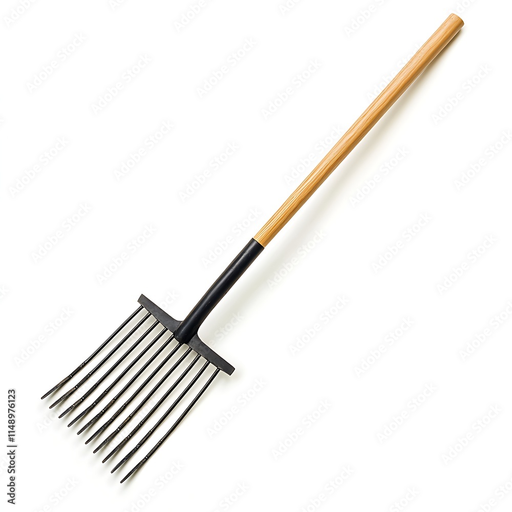 garden rake isolated on white background garden rake isolated on white background