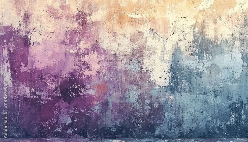 Abstract Textured Wall in Muted Hues Abstract Textured Wall in Muted Hues