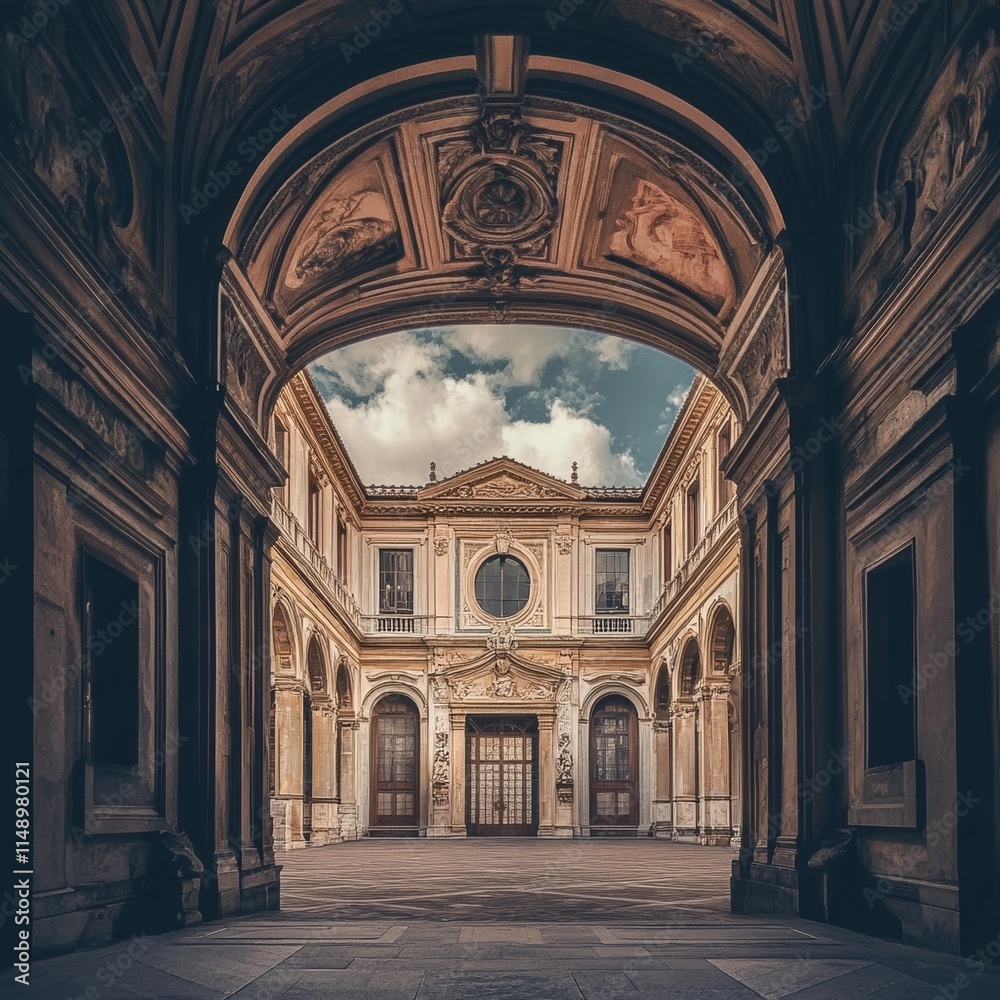 Fototapeta premium Ancient palace, Florence, Tuscany