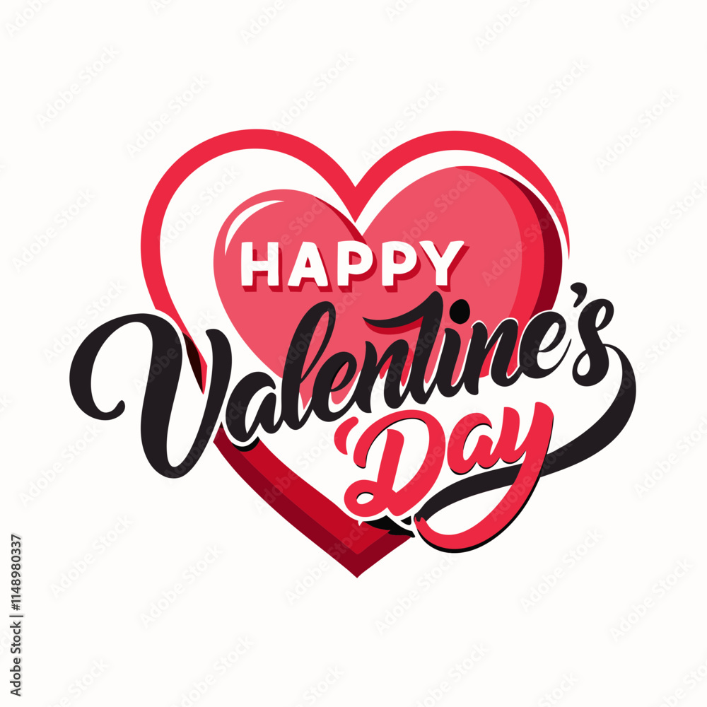 valentine-s-day-logo-with-a-heart-shape-as-the-mai ,White background valentine-s-day-logo-with-a-heart-shape-as-the-mai ,White background