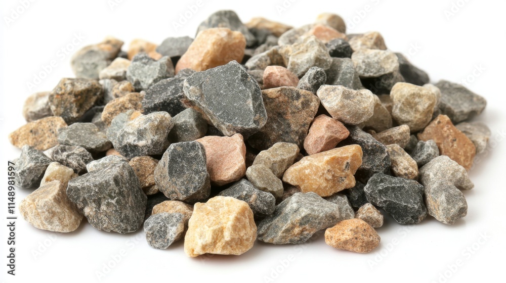 A Pile Of Mixed Gray Brown And Tan Stones A Pile Of Mixed Gray Brown And Tan Stones
