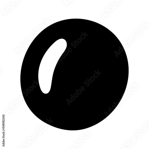 Avocado seed with light. Hand drawn doodle cartoon fruit illustration.