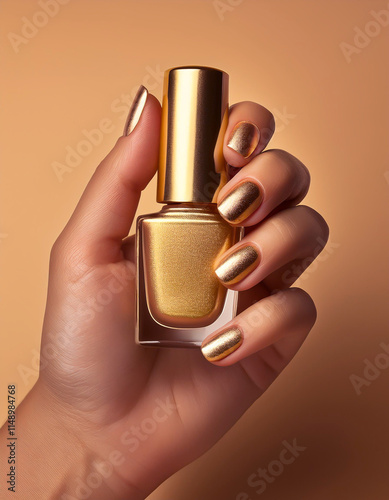 gold nail polish