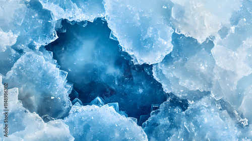 Close-up of blue celestite mineral druze isolated on white background - ornamental semi-precious. Celestine. Illustration photo