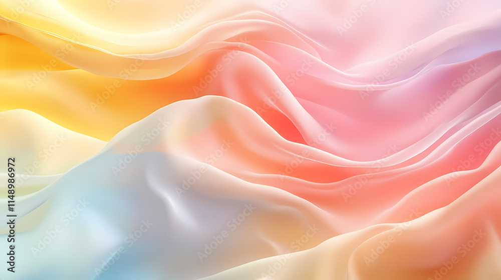Ethereal ascent: shimmering pastels, ethereal gradients, upward movement. Celestine. Illustration Ethereal ascent: shimmering pastels, ethereal gradients, upward movement. Celestine. Illustration