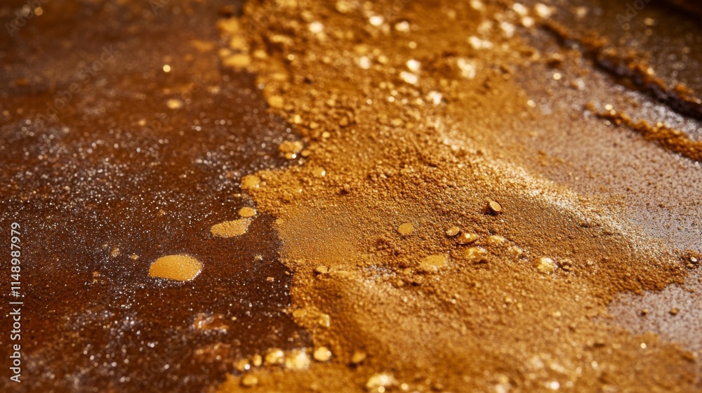 Obraz premium Abstract Gold and Brown Glitter Texture