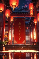 Keuken achterwand Bruin chinese temple  © zufar