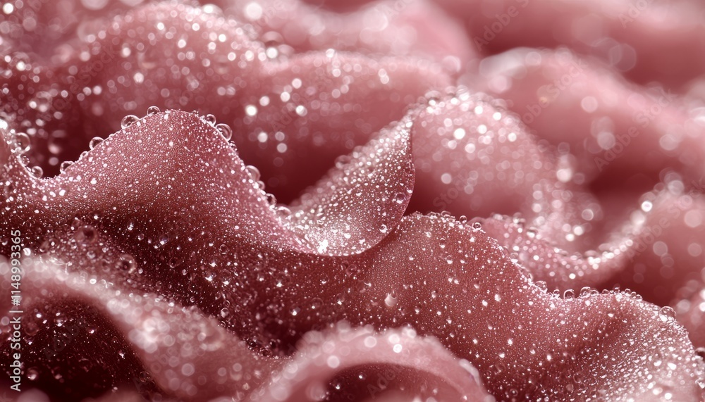 Dew Drops Adorn Soft Pink Rose Petals Dew Drops Adorn Soft Pink Rose Petals