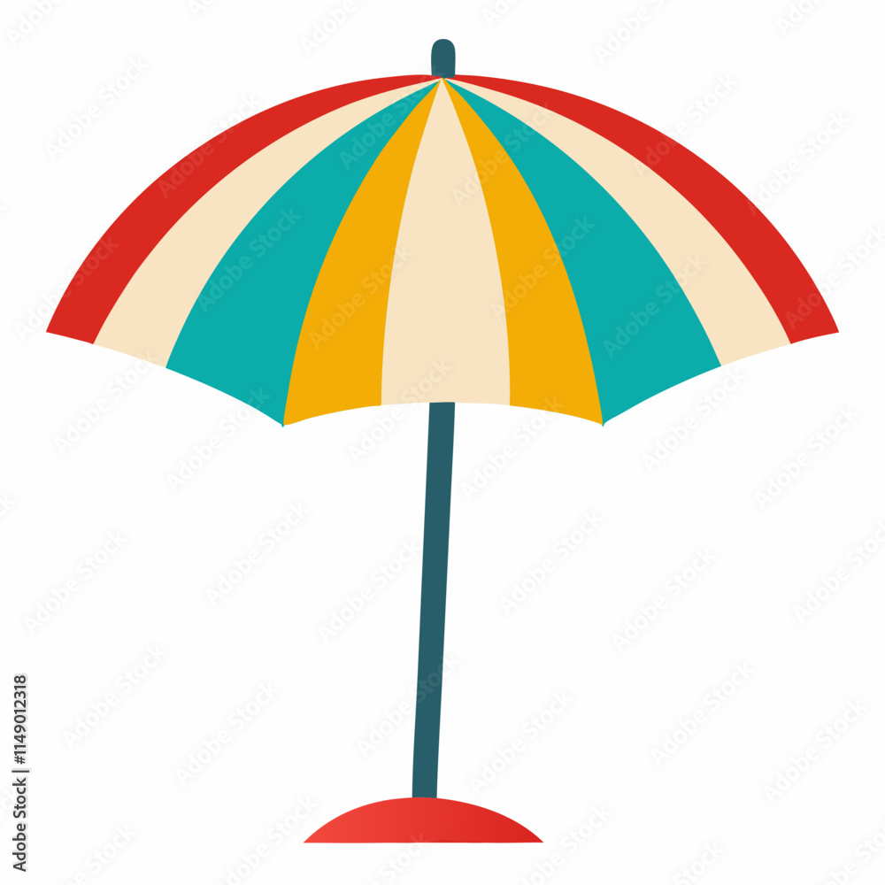 beach umbrella vector icon ,white background beach umbrella vector icon ,white background