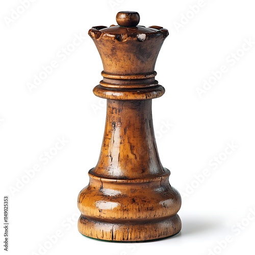 chess piece isolated on white background 