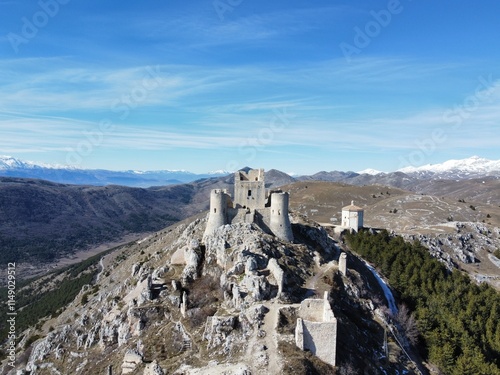 Rocca Calascio Castle in the Mountains of Abruzzo