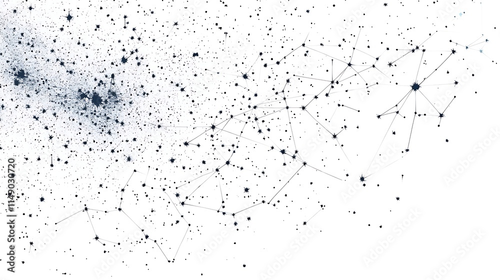 Obraz premium star chart isolated on white background 