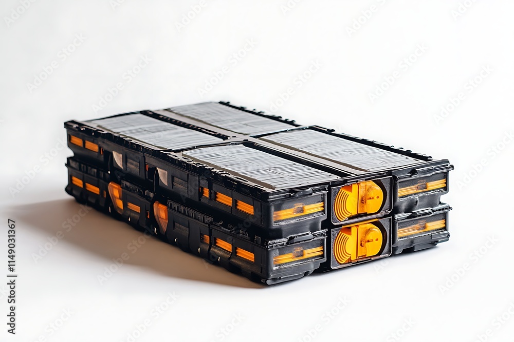 Obraz premium battery pack isolated on white background 