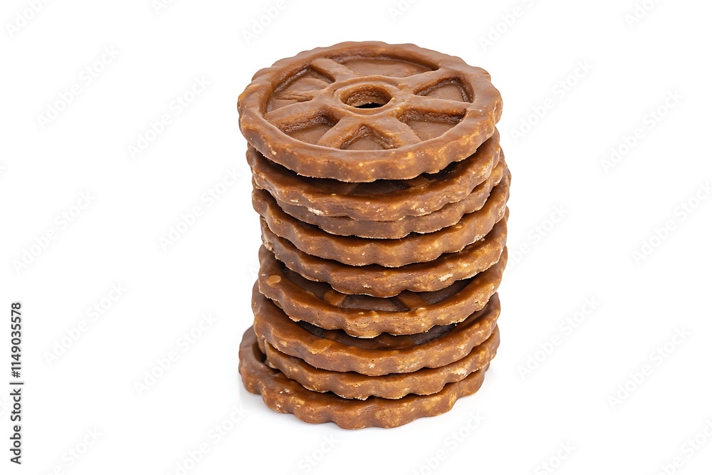 cookie stack isolated on white background cookie stack isolated on white background