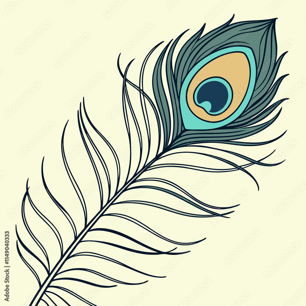 Obraz premium peacock feather