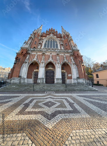 Krakow Old Town St. Mary's Basilica Main Market Square St Florians gate and Barbakan Royal Castle St. Joseph's Church photo