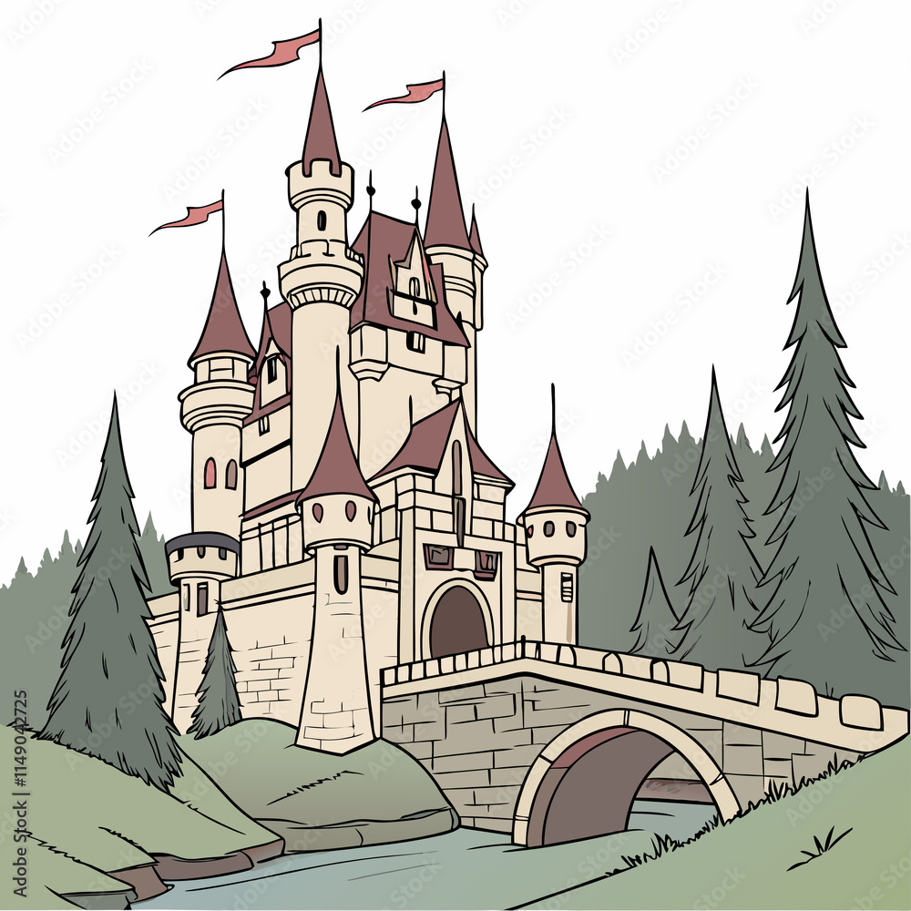 Obraz premium castle on the hill