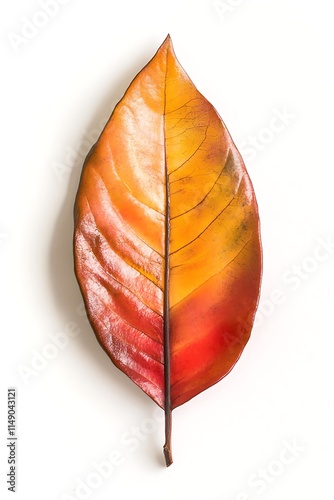 mango leaf isolated on white background photo