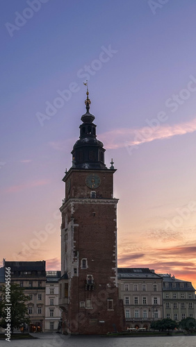 Krakow Old Town St. Mary's Basilica Main Market Square St Florians gate and Barbakan Royal Castle St. Joseph's Church photo