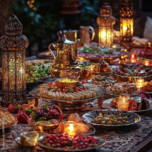 Orientalisches Festessen bei Kerzenschein Ramadan