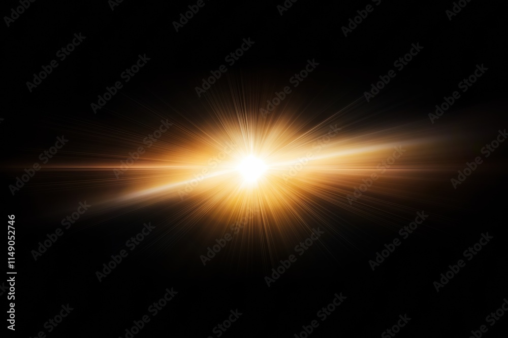 Obraz premium A bright light is shining on a dark background. The light is so bright that it is almost blinding