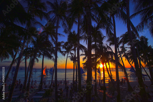 Pacific island,natural beach ,blue ocean,Asia ,pukebeach