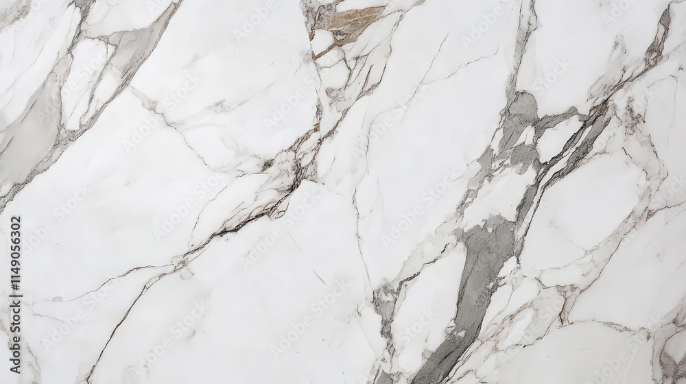 A close-up of elegant marble with intricate gray and white veining.