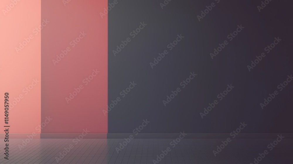 An Abstract Color Block Composition with a Smooth Gradient for visual appeal and sophistication An Abstract Color Block Composition with a Smooth Gradient for visual appeal and sophistication