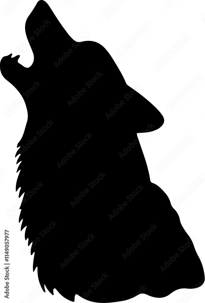 wolf black silhouette vector logo wolf black silhouette vector logo