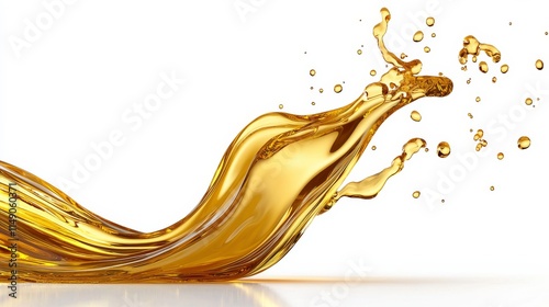 A stunning and dynamic gold oil splash abstract background that captivates with beauty and elegance