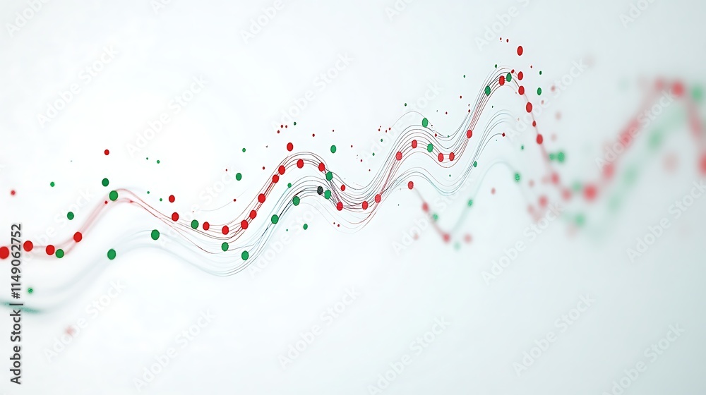stock market trend line with red and green arrows isolated on white background stock market trend line with red and green arrows isolated on white background