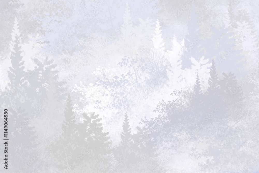 Fototapeta premium Abstract Forest Illustration