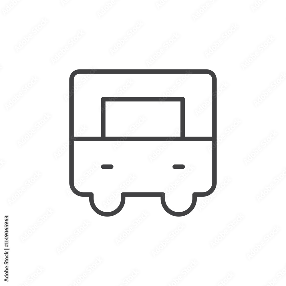 Bus icon Vector logo set flat Bus icon Vector logo set flat