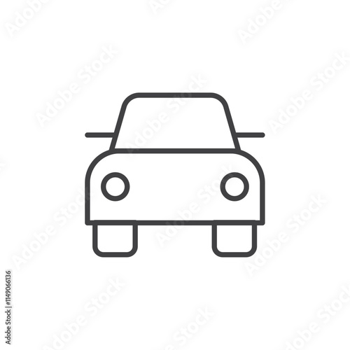 Car icon Vector logo set flat