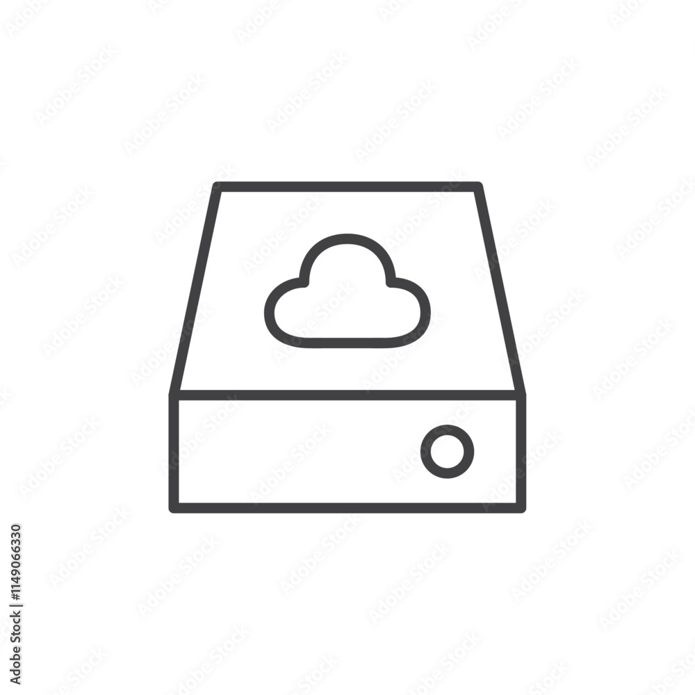 Cloud storage icon Vector logo set flat Cloud storage icon Vector logo set flat