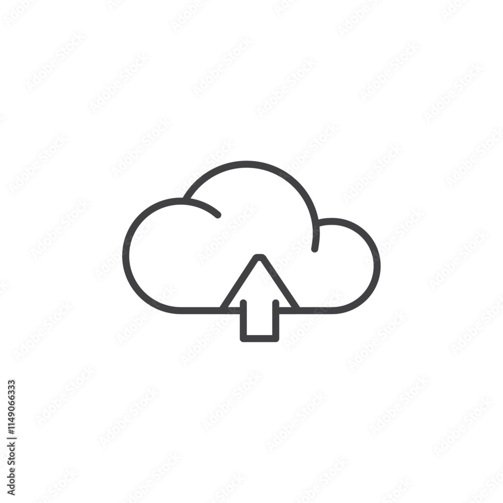 cloud upload icon Vector logo set flat cloud upload icon Vector logo set flat