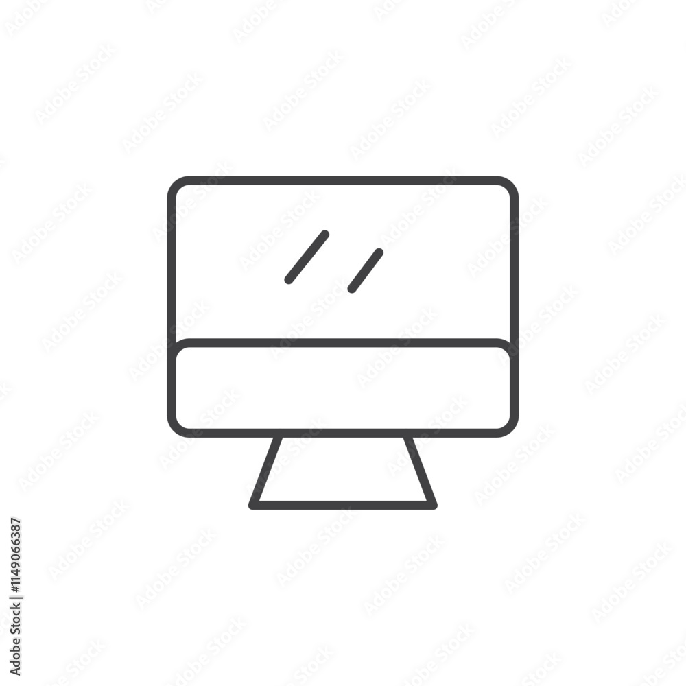 Computer icon Vector logo set flat Computer icon Vector logo set flat
