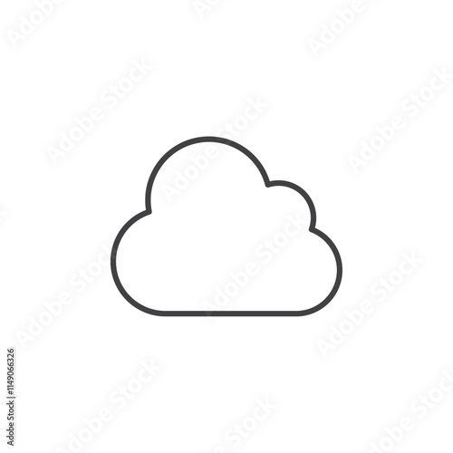 Cloud icon Vector logo set flat